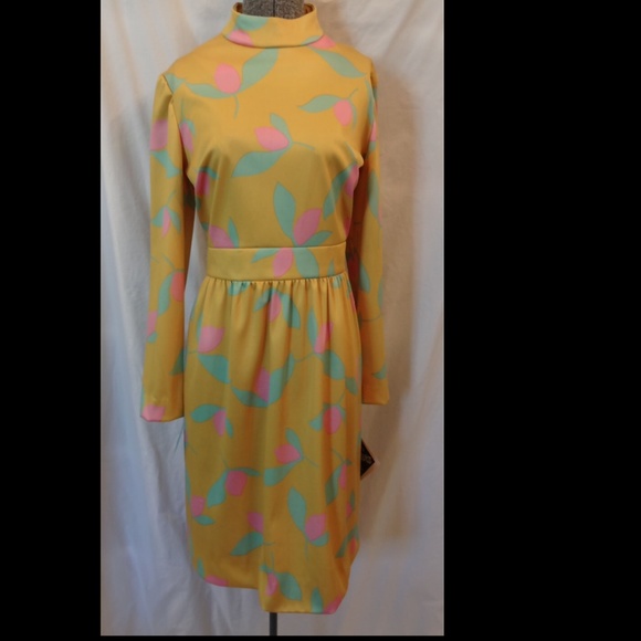 Vintage floral print dress