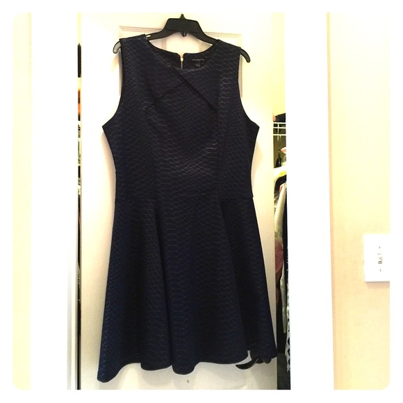 Cute blue dress for work or evening out
