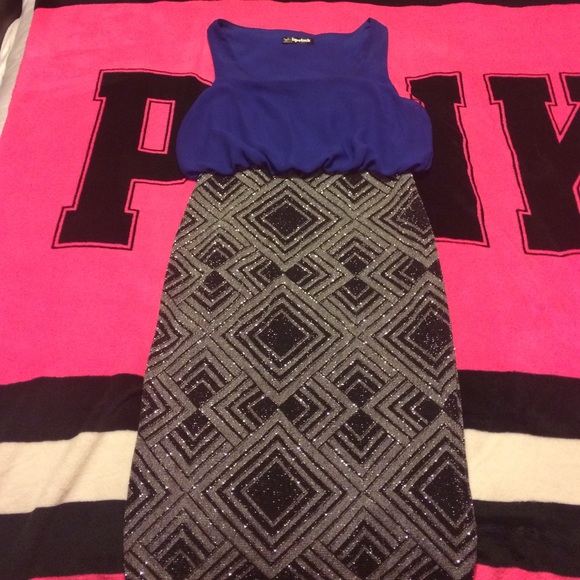 Blue Sparkly Party Dress