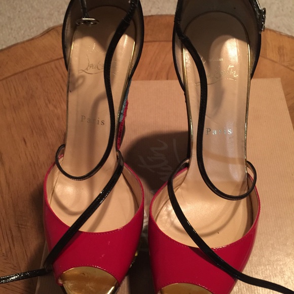 👠👠👠Sold👠👠👠Christian Louboutin Loubi Zeppa - Picture 2 of 4