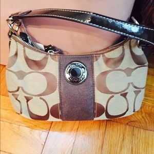 Coach Signature Stripe Crossbody Demi bag