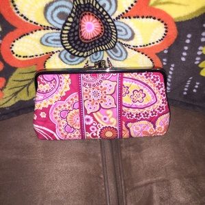 GUC Vera Bradley Raspberry Fizz Kisslock Wallet