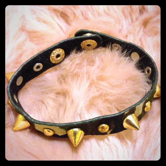 Camo Gold Spike Bracelet