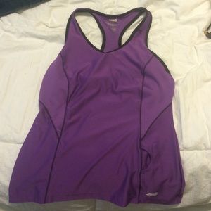 Purple workout tank