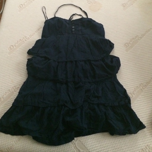 Aeropostale Navy Tiered Babydoll Dress