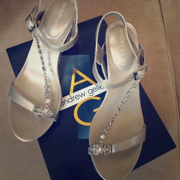 Carlita Wedge Sandals Andrew Geller Womens