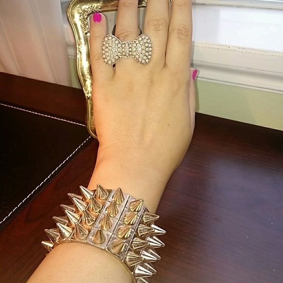 Chunky Cuff & Ring Set - Picture 2 of 2