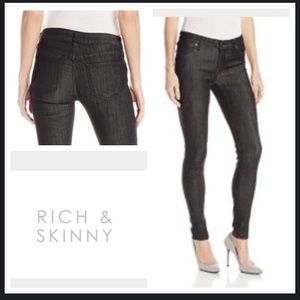 Rich Skinny Legacy Skinny Jeans Gray Metallic