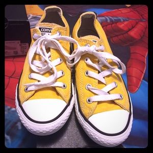 Yellow converse youth size 1