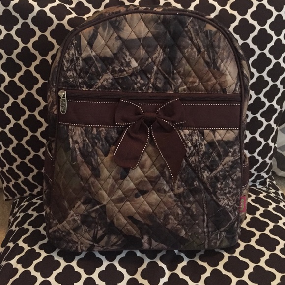 Camo Small Bookbag w/ Bow
