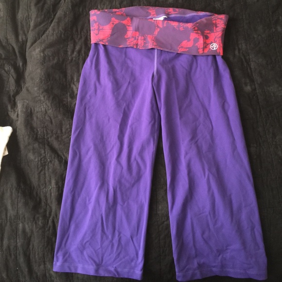 Purple Zumba capris