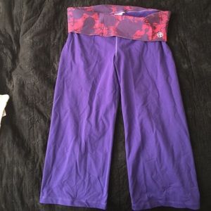 Purple Zumba capris