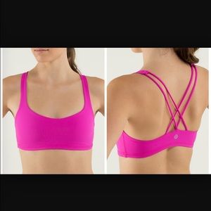 Lululemon free to be hot pink bra