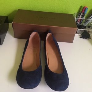 Navy blue flats