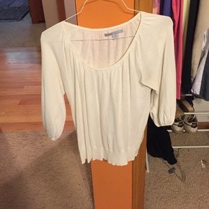 White old navy 3/4 sleeve