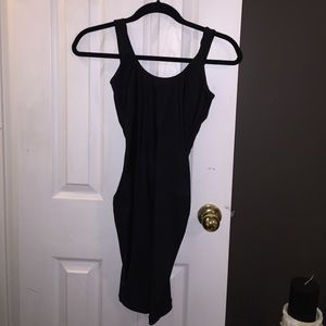 Sexy black open back mini dress American apparel