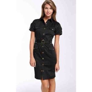 Calvin Klein belted safari dress (BROWN)