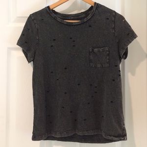 American Eagle size XS black/grey t-shirt. NWOT.