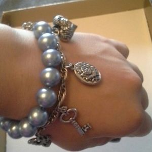 Chunky vintage charm bracelet