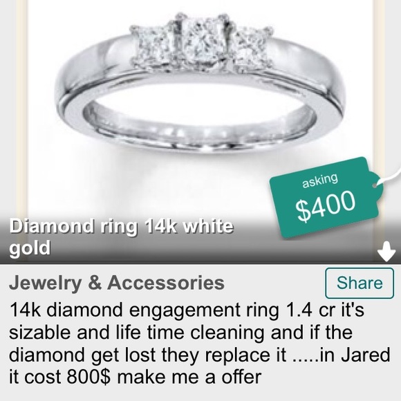 Engagement diamond ring