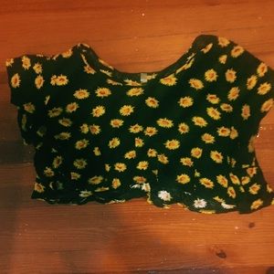 sunflower crop top