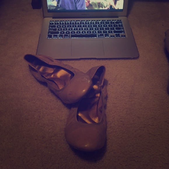 cute nude flats