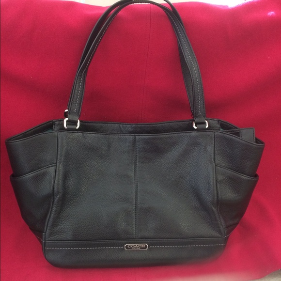 COACH Park Leather Carrie Tote