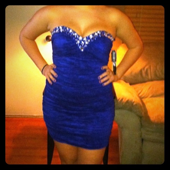 Royal blue homecoming dress!