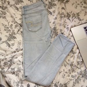 Distressed Light Wash Jeans