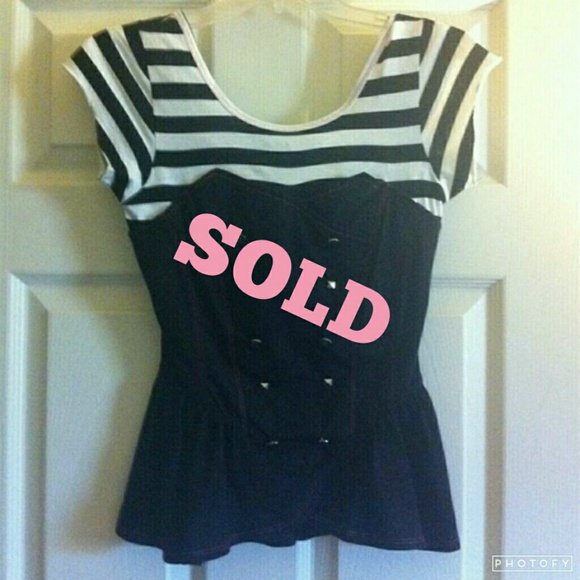 Abbey Dawn by Avril Lavigne Corset Style Top