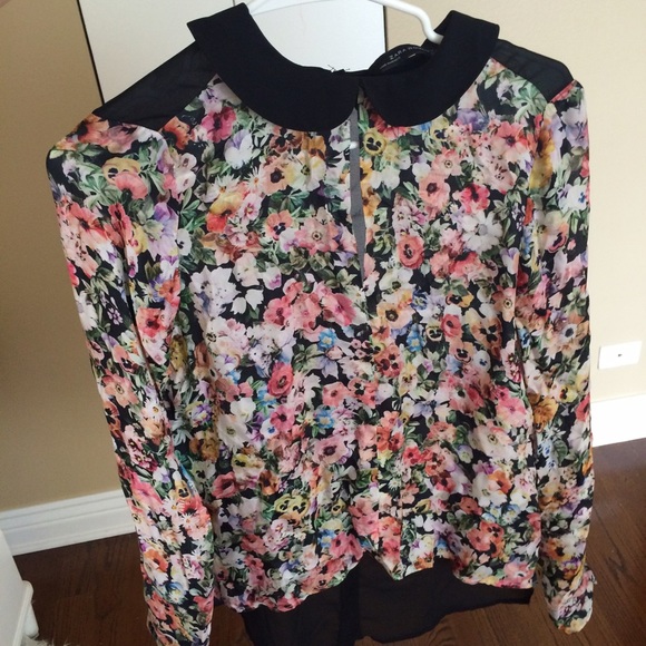 Silk floral shirt