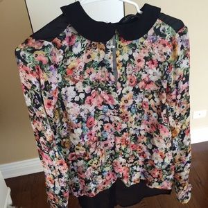 Silk floral shirt