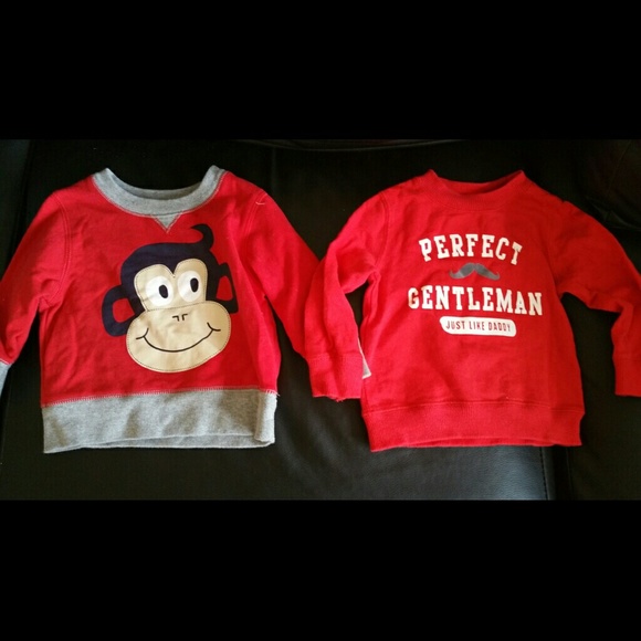 2 Children's place boys sweater both are 9 months.