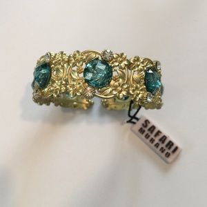 Safari Murano new with tags enameled cuff bracelet