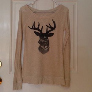 Long sleeve shirt with dear