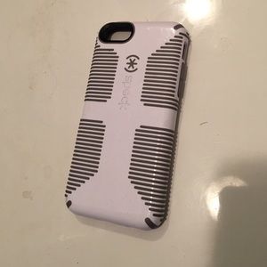 White with gray speck iPhone 5C case