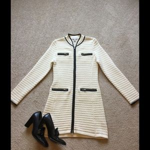 Boston Proper Long Zip-Up Sweater size S