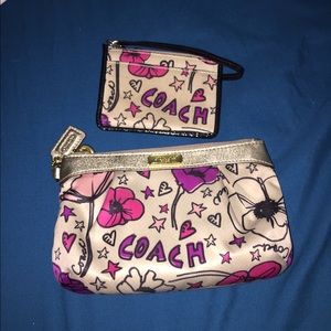 Coach Wristlet and card/coin holder