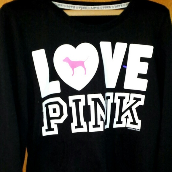 PINK sweatshirt.