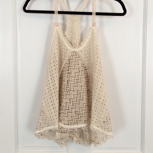 Free people crochet tank top