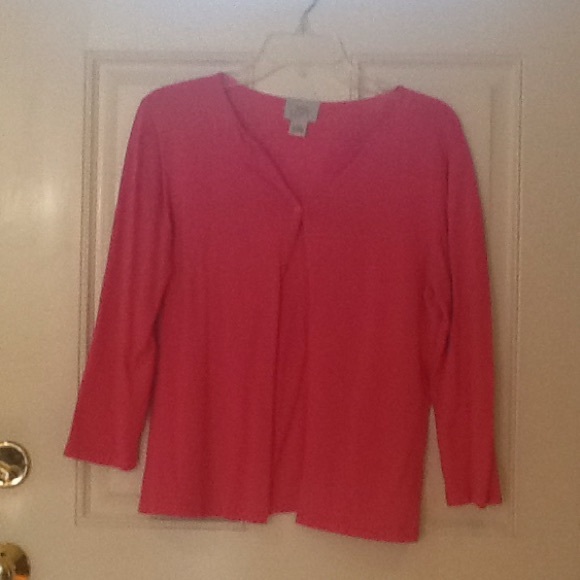 Button down pink cardagin/ sweater