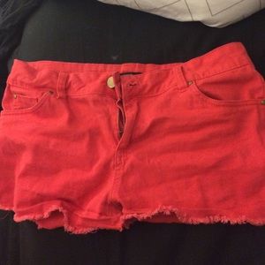 Red forever 21 shorts