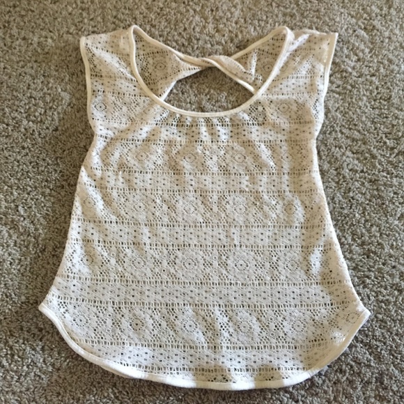A cream colored top from pac sun