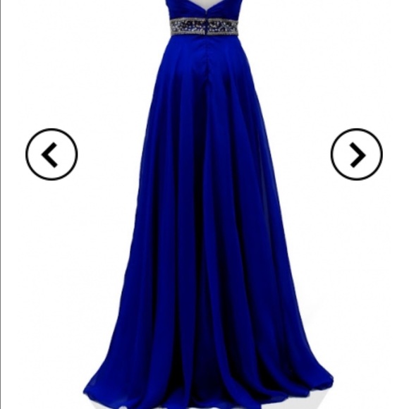 New AG studio dress in royal blue - Picture 3 of 4