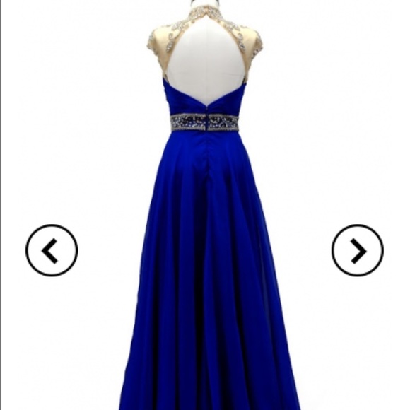 New AG studio dress in royal blue - Picture 2 of 4