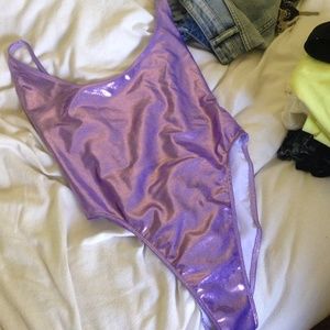 RARE AA high cut side boob one piece