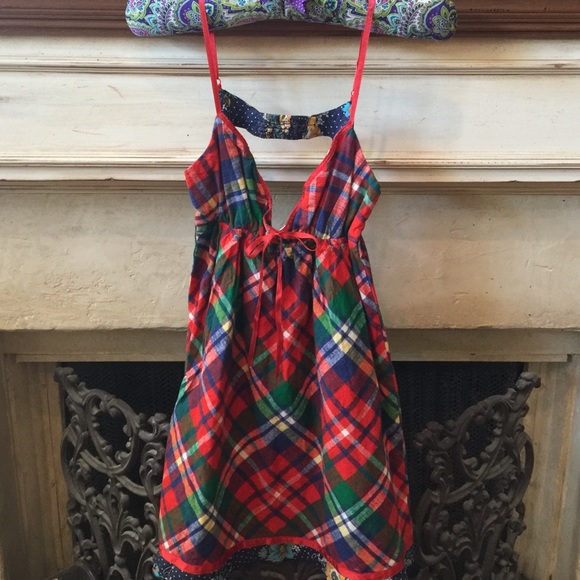 Free people flannel dress. Size small.