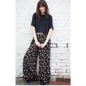 Brandy sunflower flowy pants Elastic Band -Limited