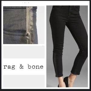 Rag & Bone Legging Intermix Navy Seal Tx Black