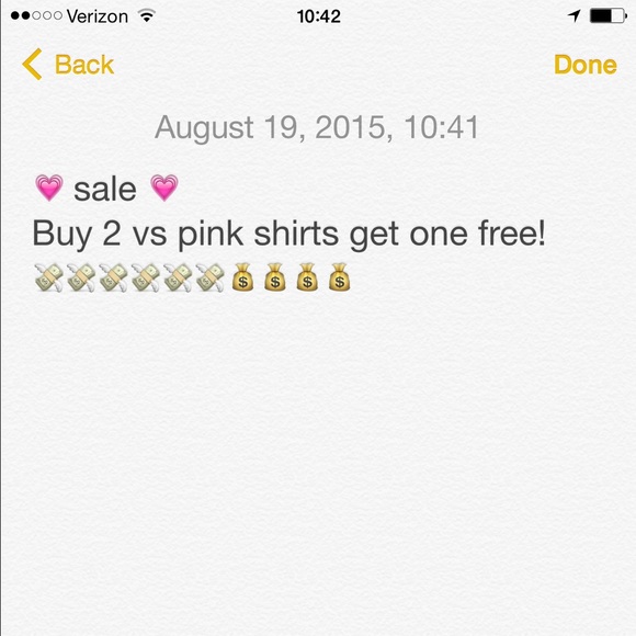 Pink sale!